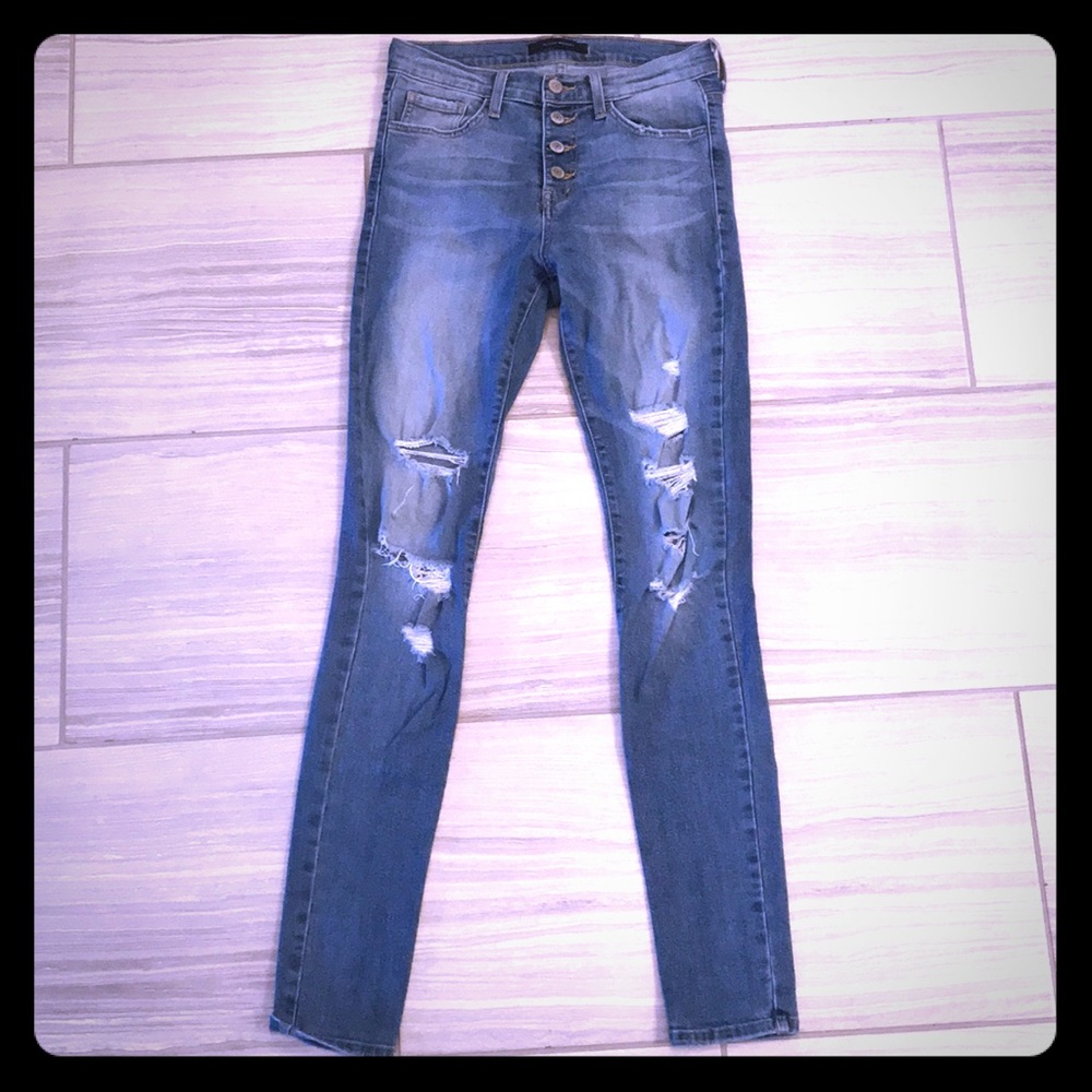 Flying Monkey Skinny jean with destruction.